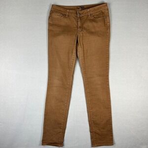 prAna Kara Jeans Womans Size 12 Low Rise Brown Performance Denim Organic Cotton